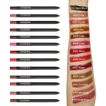 12 Colors Matte Lip Liner Pencil Sexy Red Contour Tint Lipstick Pen Lasting Non-stick Cup Lipsticks Moisturising Lips Cosmetics