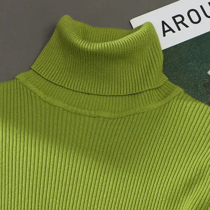 Heliar Women Fall Turtleneck Sweater Knitted Soft Pullovers Cashmere Jumpers Basic Soft Sweaters For Women 2024 Autumn Winter