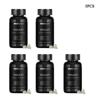 Shilajit Capsule 100% Pure Non-GMo Supports Reproductive Health Natural Energizer