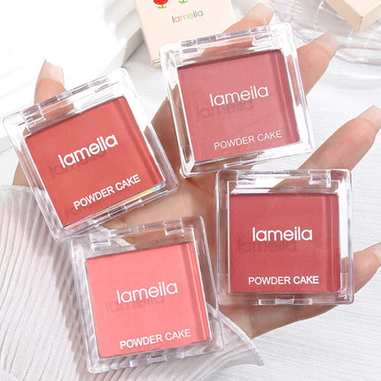 1Pc Face Blusher Matte Natural Cheek Tint Brighten Face Waterproof Face Contouring Cosmetics Blush Powder Soft Female Makeup