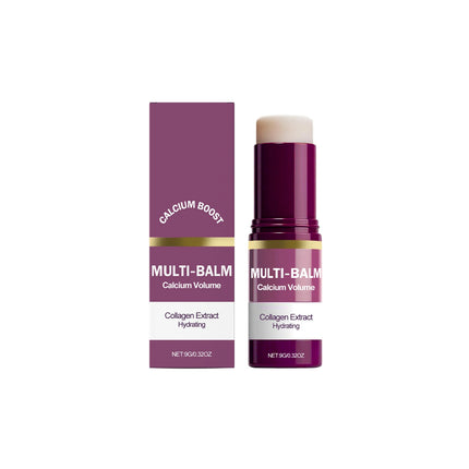 Calcium Volume Multi Balm Stick Collagen Moisturing Face Cream Stick Hydrating Firming Anti-Wrinkle Eye Lip Neck Face Skincare