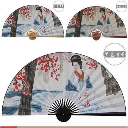50x88cm Large  Painting Paper Fan Wall Hanging Decorative Folding Fan Office Hall Home Living Room Decorative Fan Ventilador