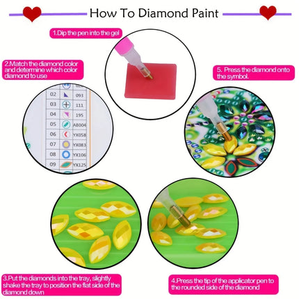 15pcs/Set DIY Handmade Artificial Diamond Painting Stickers, Free To Stick Cartoon Alien Stickers