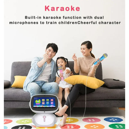 AI Robot Early Education Machine Bilingual Interactive Conversational Toy for Kids Educational Robot English Spanish French...