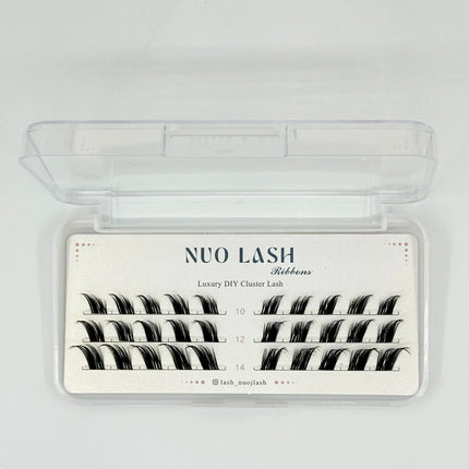 Nuo Cluster Eyelash Thin Band Natural Look Wholesale Diy Pre-cut Lash Extensions Super Soft Segment Lash Clusters Private Label