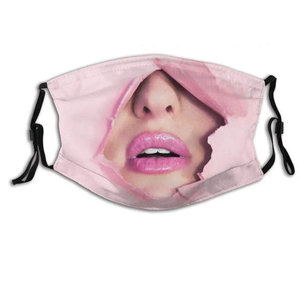 Personalized Social Funny 3D Facial Expression Masks Women Men Prom Party Ride Breathable Mouth Face Mask Creative Printed Masks