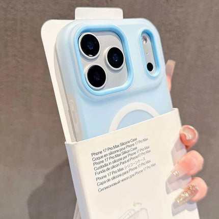 Luxury Candy Color 2 IN 1 Magnetic Case For iPhone 17 Air 16 15 14 13 12 11 Pro Max Plus For Magsafe Wireless Charge Matte Cover