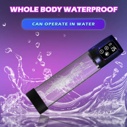 Electric Penis Pump Male Masturbator Vacuum Pump Extender Enlarger Dick Pump Cock Ring Adult Delayed Ejaculation Training 18+