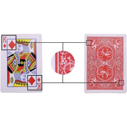 Jeu de cartes truqué (Stripper Deck) - poker, tours de magie, accessoires de magie de close-up, tour de magie facile, jeux de société, cadeau pour enfant