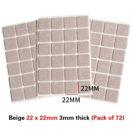 16 Styles Thicken Self Adhesive Felt Chair Leg Pads Floor Protectors Furniture Legs Table Leg Covers Round Bottom Anti-Slip Pads