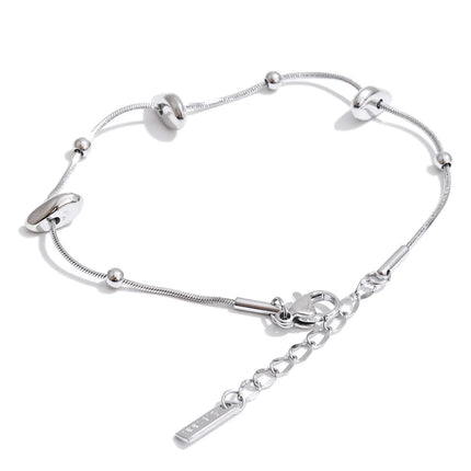 Yhpup Gift New Style Stainless Steel Exquisite Chain Necklace Bracelet Bangle Set Gold & Platinum Plated Stylish Unique Jewelry