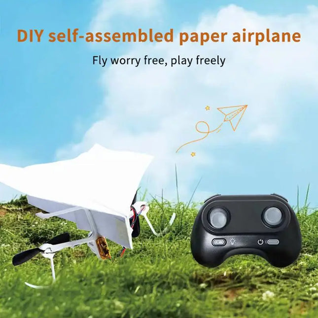Electric DIY Paper Plane Kit Powerful Motors Long Flight Time Educational STEM Toy for Children New Year Presents Science