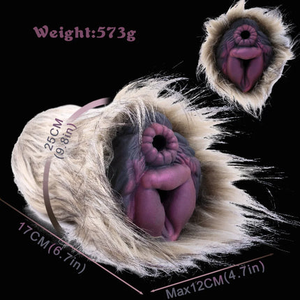 Masturbation Cups Sex Dolls Plush Sex Toys for men Liquid Silicone 600g 17cm 4styles Novelty Simulation Dogs Horse Animal Vagina