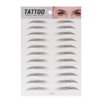 Brow stickers Water-based Lasting 4D Hair-like Eyebrow Authentic Eyebrow Tattoo Sticker False Eyebrows