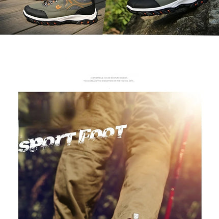 New Men's 38-48 Large Outdoor Hiking, Mountaineering, Camping, Running, Jogging Shoes, Waterproof and Anti-slip Fashion Shoes