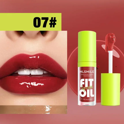 Hydrating Lip Glaze Plump Lips Oil Pearlescent Mirror Lip Gloss Clear Lipstick Lip Tint for Lips Care Moisturizing Lipgloss