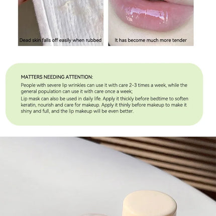 LEEINTO Honey Lip Balm Set Moisturizing Lip Balm Day and Night
