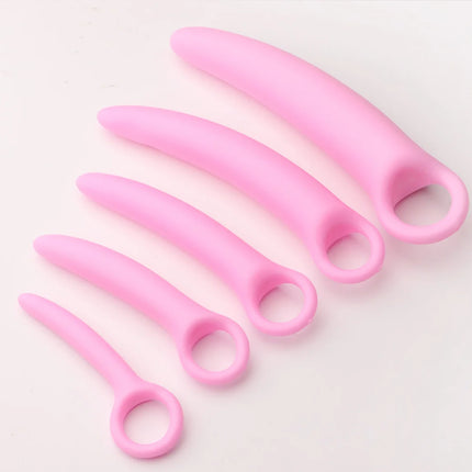 Dual-use Anal Plug Silicone Vaginal Muscle Training Dilator Anal Butt Plug vaginal plug Female vaginal spasm male Masturbation