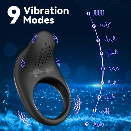 APP Control Vibrator Cock Ring for Men Delay Ejaculation Penis Ring Lock Penisring Cockring Adult Male Sex Toys for Men