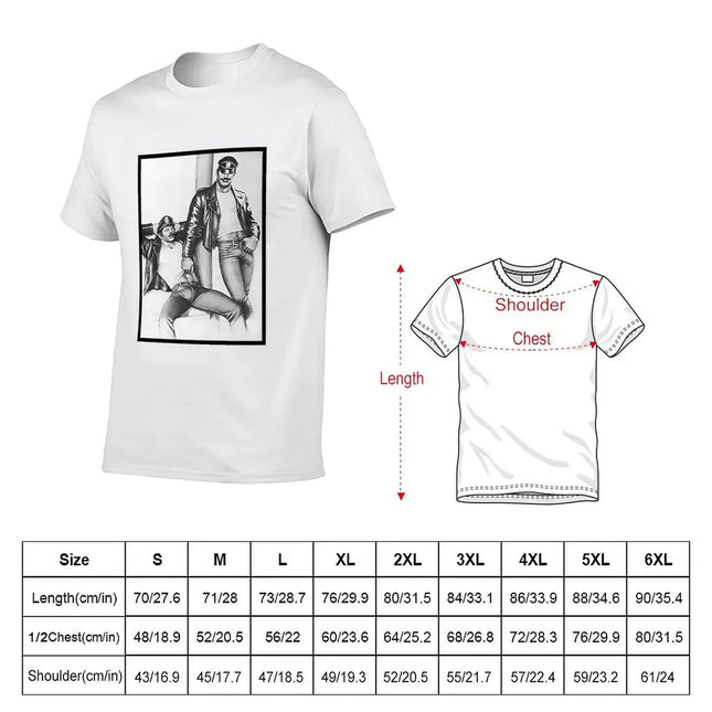 Vintage Tom of Finland - Frisky Duo T-Shirt vintage cute tops Men's t-shirts