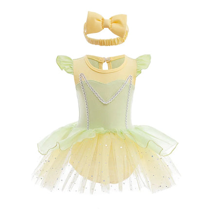 Baby Romper TUTU Dress With Headband Infant Baby Princess Girl Clothes Size 3-18M Cute Design Baby Dress Party Costumes