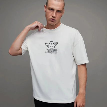 All Saints Trend Brand European Size Cotton T-irt Men's Basic Sle ort Sve Cusized Print Sport Scene Casual T-irt