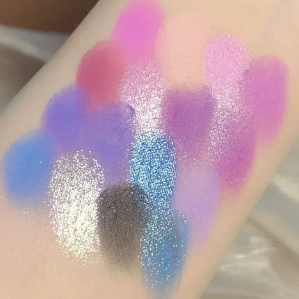Miss Lara Eyeshadow Palette Matte Glitter Pearlescent Powder Delicate Longlasting Shimmer Waterproof Sweatproof For Eyes Makeup