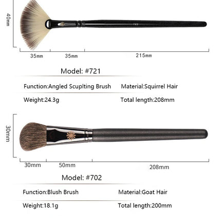 1pc Pro P series Makeup brushes Powder Foundation Make up brush Eyeshadow Eye Detail cosmetic tools Brow Highlight Concealer