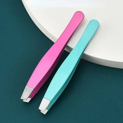 Removal Clip for Eyelash 1/4pcs Eyebrow Tweezers Stainless Steel Hair Extension Tweezer Colorful Professional Makeup Beauty Tool