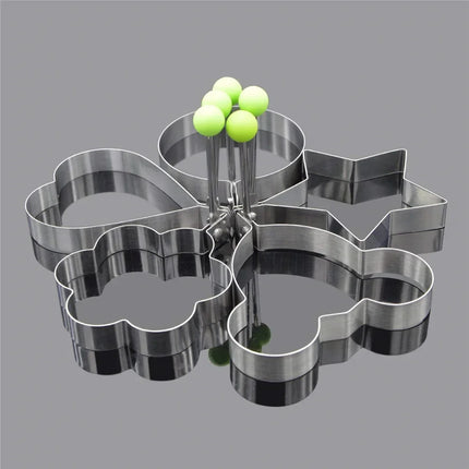 Stainless Steel Fried Egg Egg Mold Steel Fried Cooking Tools Kitchen Accessories Tools Kitchen Steel Egg Egg Shaper Omelette Mol