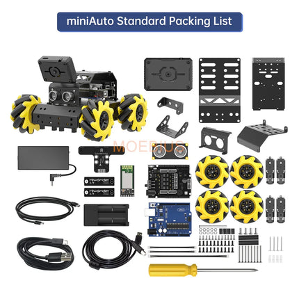 Hiwonder Miniauto Arduino Robot Car Omni Wheel AI Visual Recognition Tracking UNO Programming Robot Toys