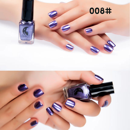 Metal Colour Nail Gel Polish Semi Permanent Mirror Gel Varnish Base Top Coat UV Gel Varnish Soak Off Nails Art Glue Nail Polish