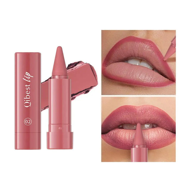 Twist Up Lipliner Sexy Lipstick Pen Multipurpose Powder Blusher Velvet Matte Waterproof Lip Contour Non Stick Cup Lip Rouge