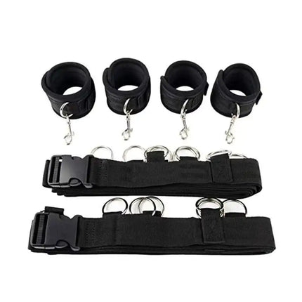 Adult BDSM Sex Toy Handcuff Bondage Gear Female Body Restraint SM Slave Erotic Role Play Couple Sex Game 4 Corner Strap System