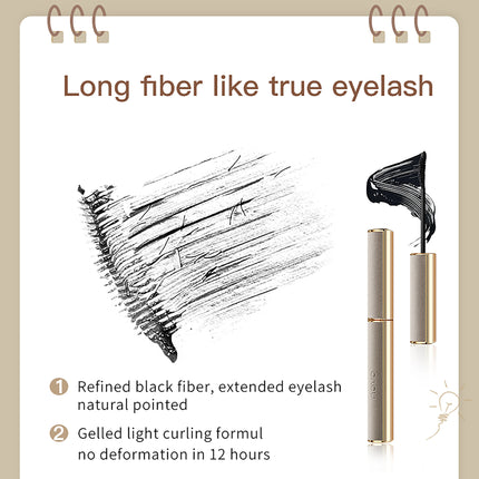 NOVO Quick-drying base coat mascara Waterproof, lengthening, curling, smudge-proof