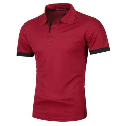 Summer Mens Polo Shirts Short Sleeve Sport T Shirt Quick Dry Athletic Workout Polo Lightweight Breathable Streetwear