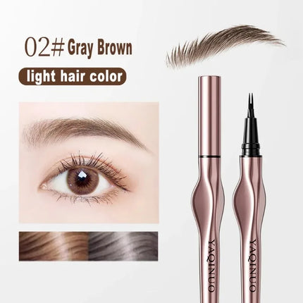 2Points Eyebrow Pencil Long Lasting Easy To Grip Eyebrow Tattoo Waterproof Thin Liquid Lying Silkworm Brow Pen Korean Makeup New