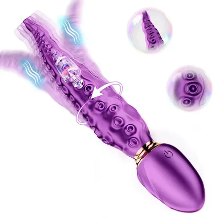 Octopus Tentacle Anal Vibrator for Women G-Spot Clitoris Stimulator 360° Rotation Vagin Massager Masturbation Adult Sex Toys
