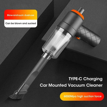 Handheld Vacuum Cleaner for Car, 6000Pa Portable Mini High-Power, Dual-Purpose Suction and Blowing Pet Hair Cleaner
