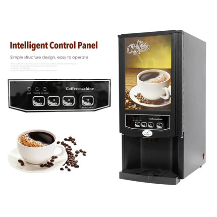 Automatic Coffee Machine 2/3 Tank Commercial Drip Coffee Maker Tabletop Office Juice Tea Coffee Drinks Vending Machine