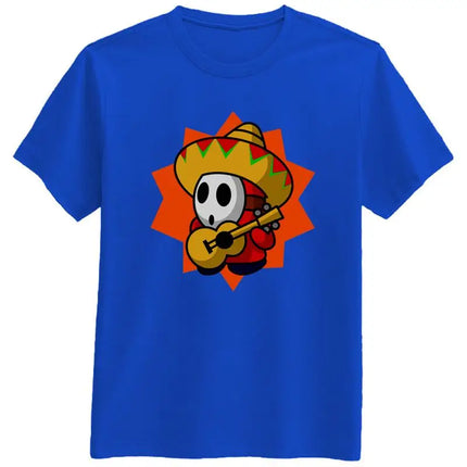 Mexican Guy Shy Cowboy Cartoon Retro Video Game play Funny T Shirt New