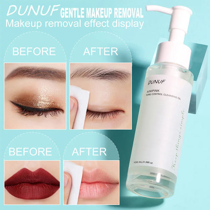 100ML Cleansing Oil with Plant Extracts Deep Pore Cleansing Moisturizes Reduces Blackheads Makeup Remover for Face Skin Care