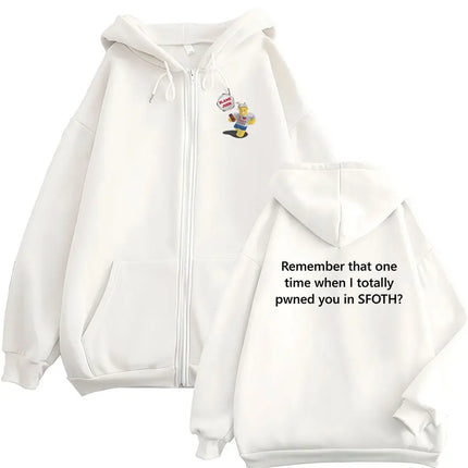 Funny Blame John Meme Zipper Hoodie Shedletsky Forsaken Fashion Autumn/Winter Sweatshirt Men Women Casual Oversized Coats Hoody