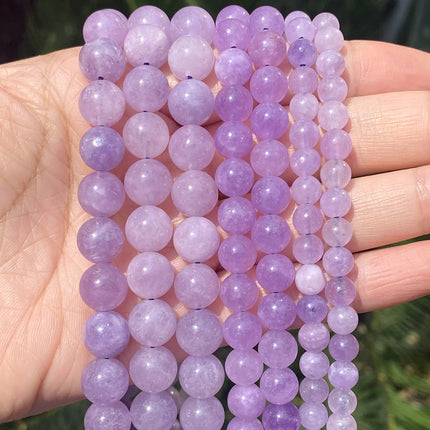Natural Stone Beads Round Morganites Tourmalines Aquamarines Jades Quartzs Crystals Spacer For Jewelry Making DIY Bracelet