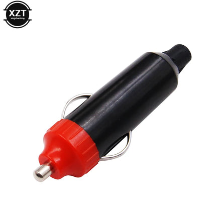 1PC 12V Male Car Cigarette Lighter Socket Plugs Motorcycle Socket Power Charger Adapter Connector + Fuse Converter Plug