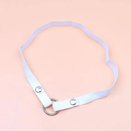Adjustable Anti-Off Male Chastity Cage Device With Auxiliary Belt And Two-Way Widen Elastic Band Rope Sexy Underwear For Men