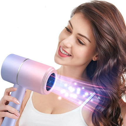 Hair Dryer with Diffuser High power negative ion hair dryer Lightweight Hair Dryer Foldable Home Thermostatic Silent Hair Dryer