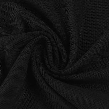 Gothic Lace Hood with Detachable Veil Sensory Control Mask for Women Weave Black Bondage Headwear SM Breathable Face Cover