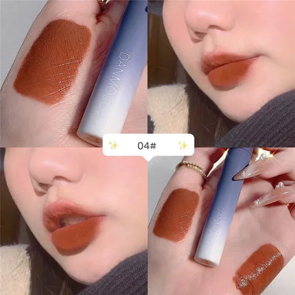 5 Colors Matte Lipstick Set Long Lasting Waterproof Non-Stick Red Lips Lip Tint Cosmetic Makeup Glaze Easy Fade Cup Lip