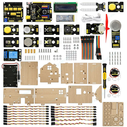 Keyestudio Smart IoT Home Kit with PLUS Board Arduino Starter Kit for DIY Projects STEM Programming Home Automation
